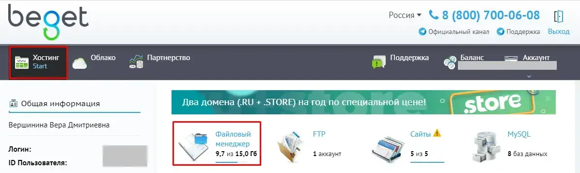 Файловый менеджер