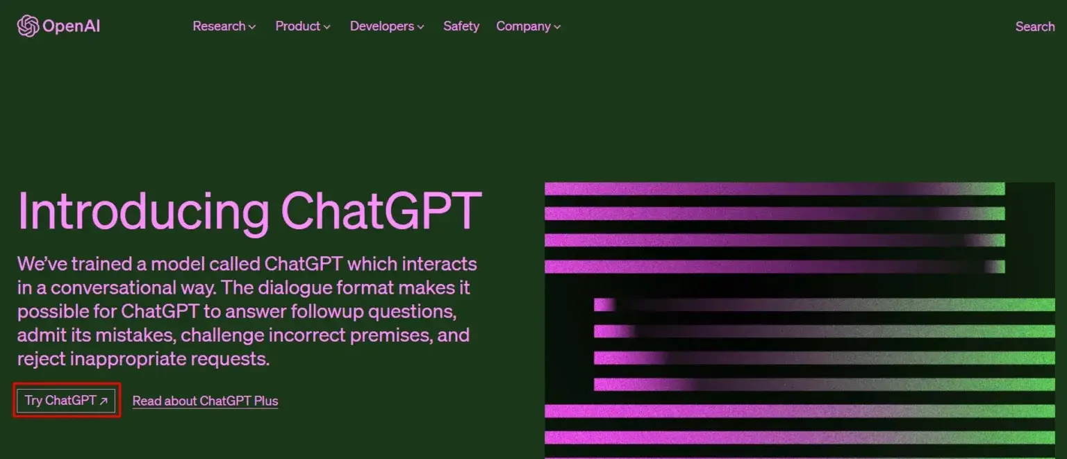 Try ChatGPT